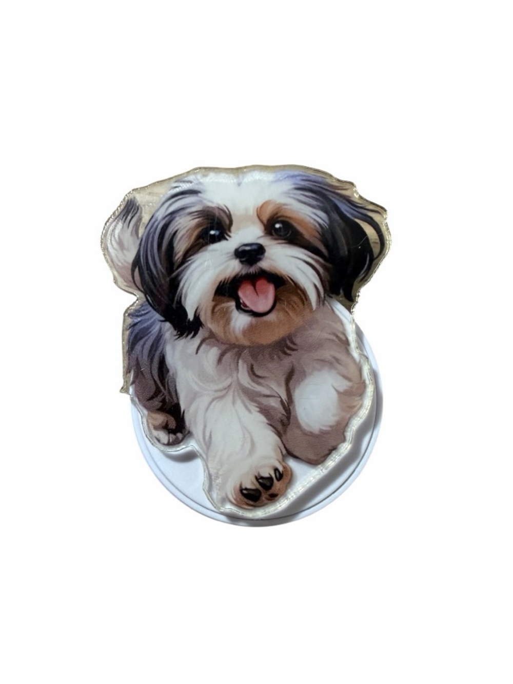 Cute Dog Print Phone Stand Pop